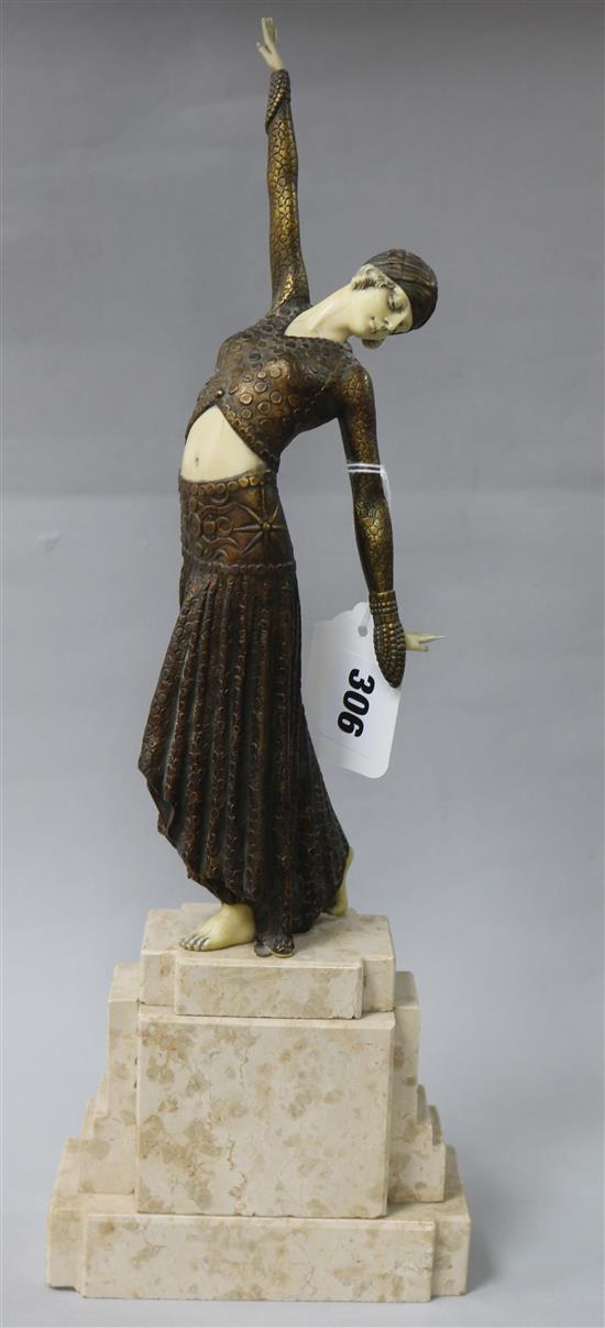 Art Deco style figure on base